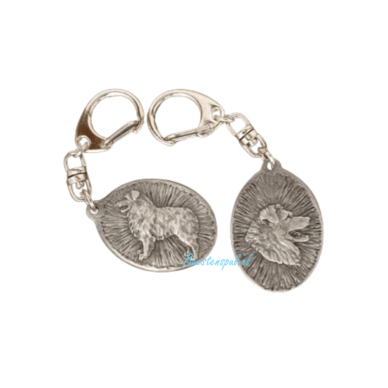Sleutelhanger - Australian Shepherd - Tin 1 Sleutelhanger - Australian Shepherd - Tin
