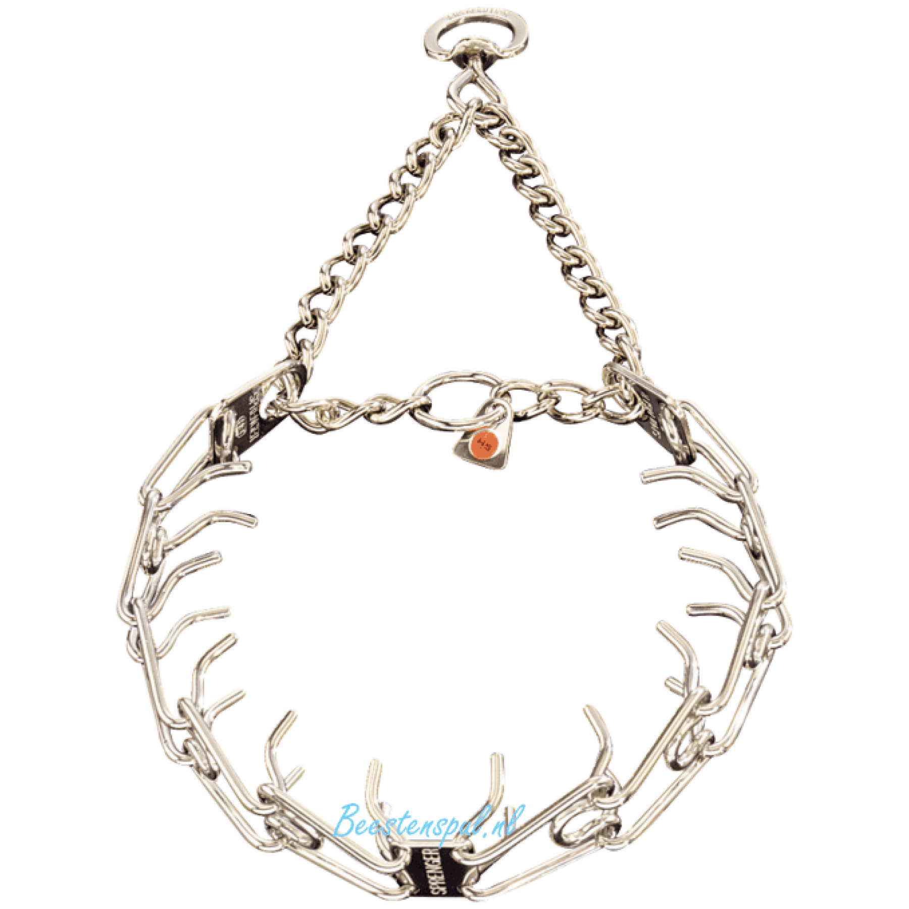 LuvMyDog/Herm Sprenger roestvrijstalen ClicLock gesp halsband, 48 cm, lichtgewicht, roestbestendig
