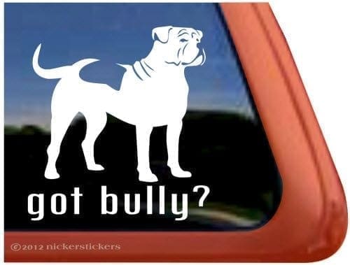 American Bulldog sticker Silhouet 1