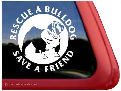 Sticker - Engelse Bulldog - Silhouet 1 1 Engelse Bulldog sticker Silhouet 1