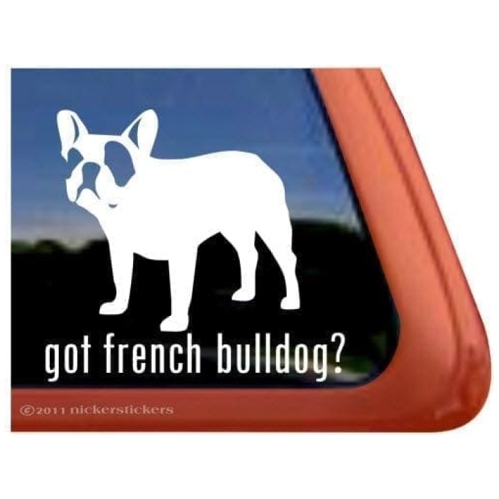 Franse Bulldog sticker Silhouet