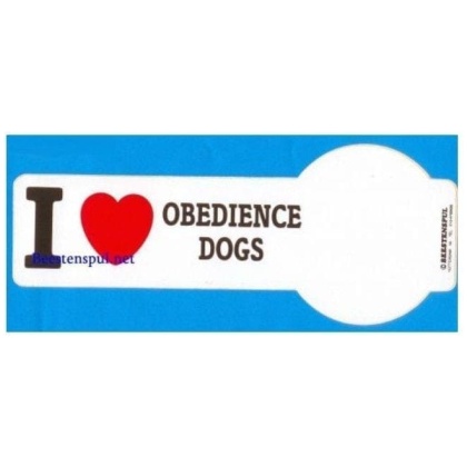 Sticker: I love Obedience Dogs