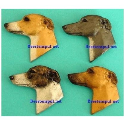 Whippet broche kop