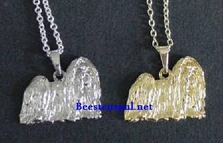 Halsketting met Hanger - Maltezer - Staand 1 Maltezer hanger stand