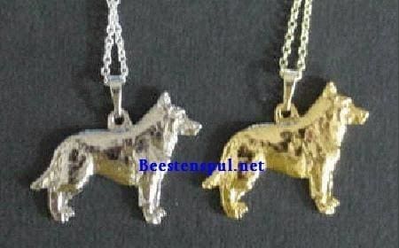 Halsketting met Hanger - Australian Cattle Dog - Staand 1 Australian Cattle Dog hanger stand