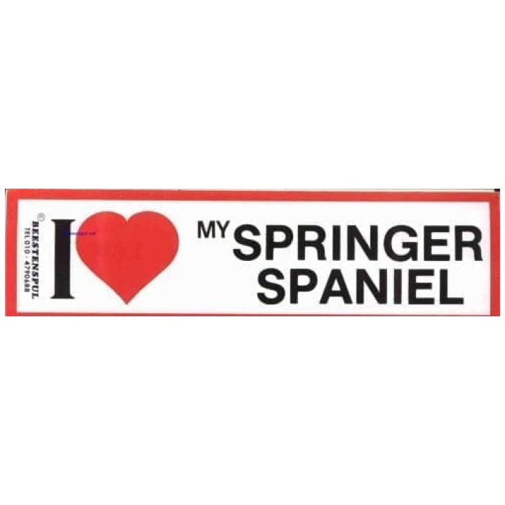 Welsh Springer Spaniel I love sticker