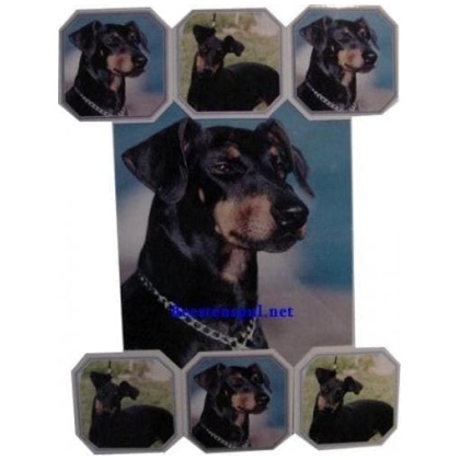 Manchester Terrier onderzetter set 01