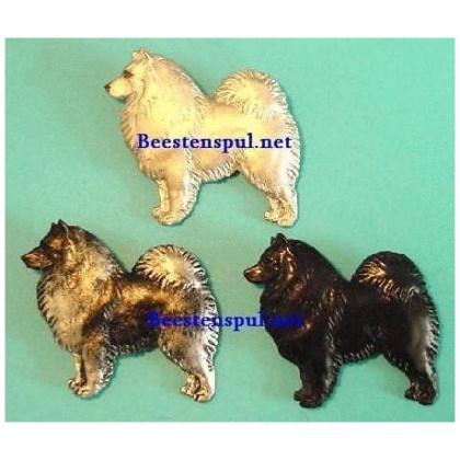 Keeshond broche