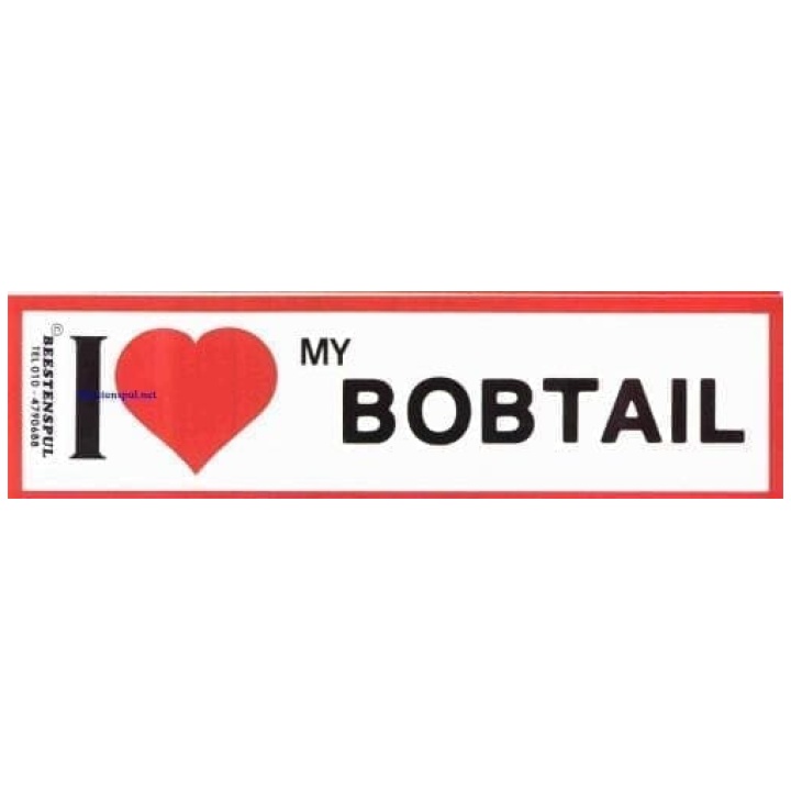 Bobtail I love sticker