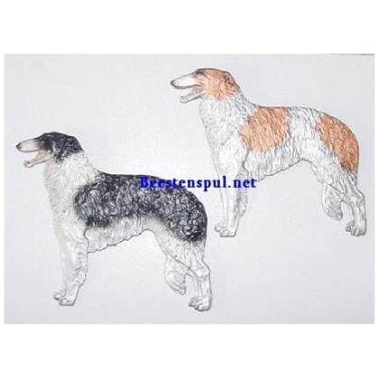 Barzoi decoratieplaat