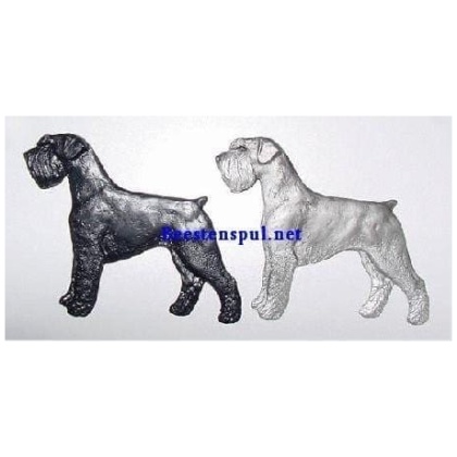 Schnauzer decoratieplaat