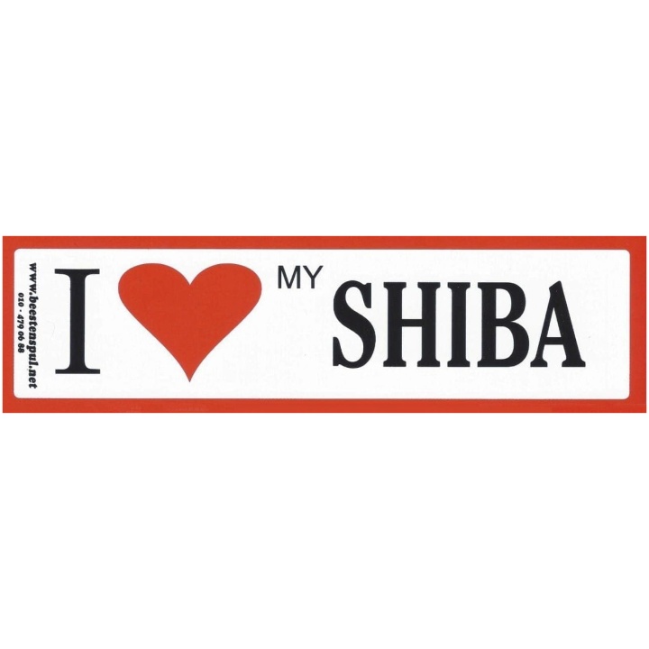 Shiba I love sticker