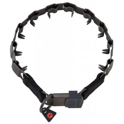 Prikhalsband 12 - Neck Tech met kliksluiting black coated