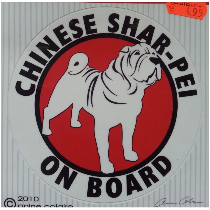 Shar-Pei sticker rond