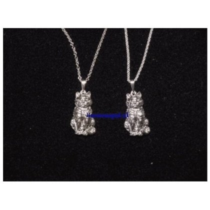 Halsketting met Hanger - Kat - Zittend