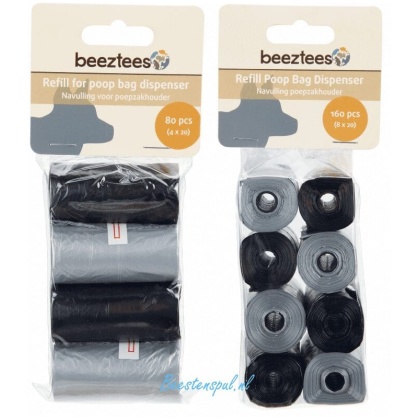 Beeztees - Poepzakjes - Zwart/Zilver
