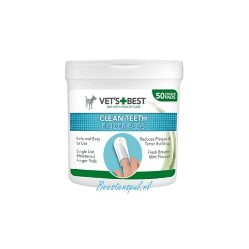 Vet's Best - Clean Teeth Finger Pads 1 Vet's Best - Clean Teeth Finger Pads