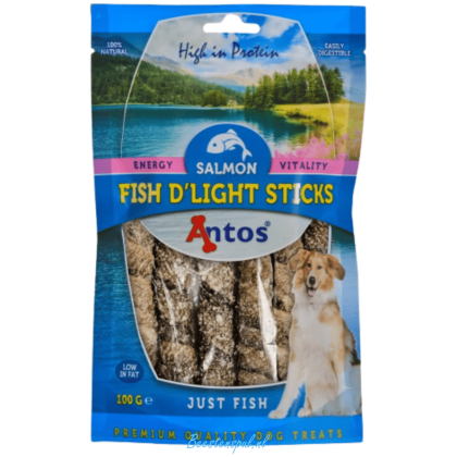 Antos - Fish D'Light - Salmon Sticks, 100 gram