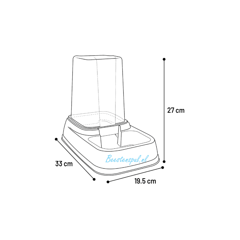 Flamingo - Voer- & Waterautomaat/silo 2 Flamingo - Voer- & Waterautomaat/silo - Afbeelding 2