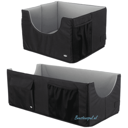 Trixie - Autostoel Kussen - Zwart/Grijs