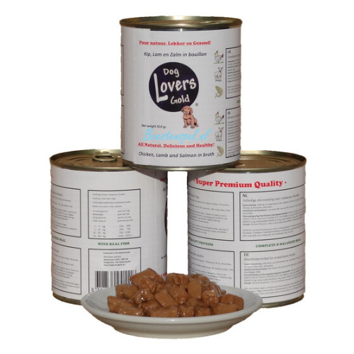 Dog Lovers Gold - Blik Natvoer 1 Dog Lovers Gold - Blik Natvoer