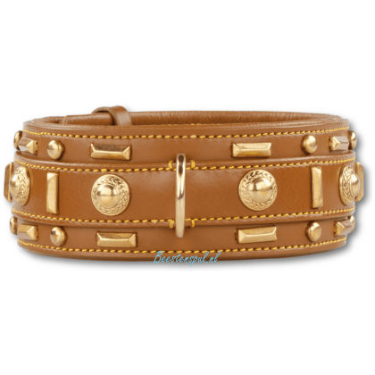 Doxtasy - Halsband - Glorious Tan - Brown/Gold