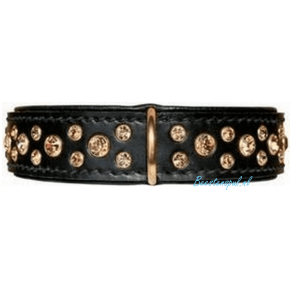 Doxtasy - Halsband Zwart/Goud – Swarovski Strass Extreme