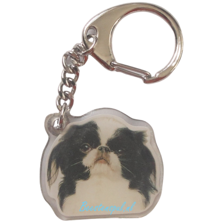 Sleutelhanger - Japanse Spaniel - Gummi - dierensport en
