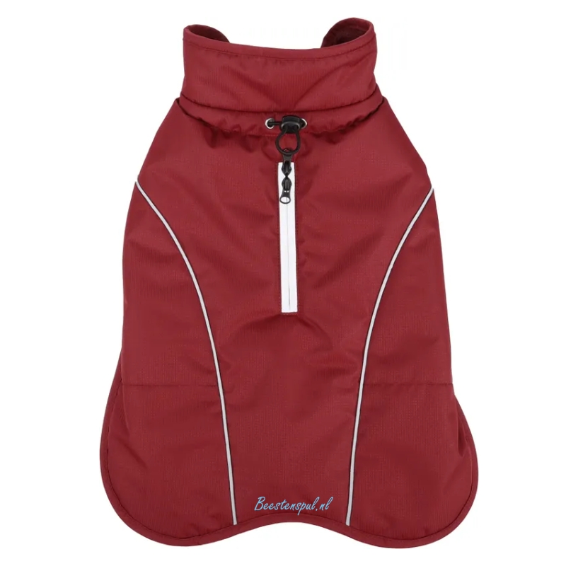 Kurgo Loft Hondenjas, Hond Winterjas, Waterbestendig, Omkeerbaar, Medium-Coastal Blauw/Oranje