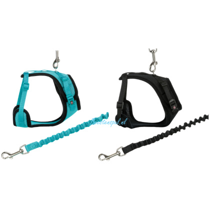 Trixie – Mesh Y-tuigje met Riem - Kat