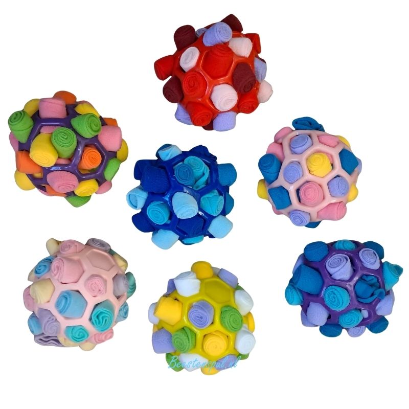 Beestenspul - Snuffelbal met Fleece 1 Beestenspul - Snuffelbal met Fleece